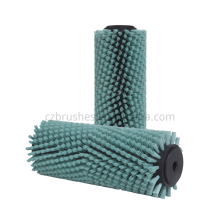 Floor Cleaning Equipment Part Green Zigzag PP Roller Sweeper Brush